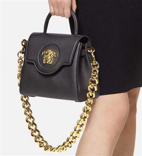 borsa nera da sera versace|Borse Versace da donna .